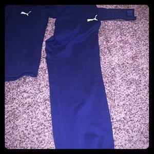 Blue Puma jogging Suit